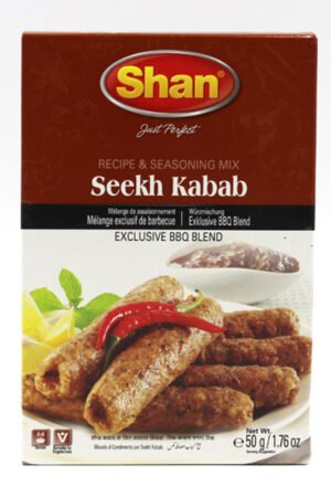Shan -12X50g Seekh Kabab BBQ Spice Mix for Meat Skewers