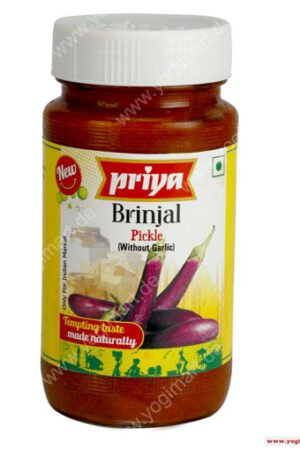 PRIYA BRINJAL WITHOUT GARLIC PICKLE - 300G. X 6