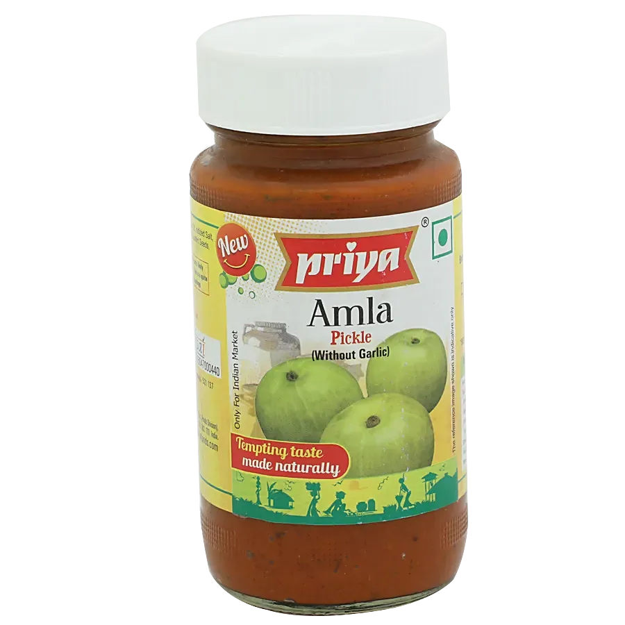 PRIYA AMLA WITHOUT GARLIC PICKLE - 300G. X 6