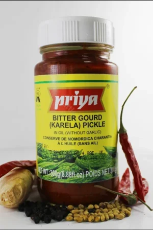 PRIYA BITTER GOURD WITHOUT GARLIC PICKLE- 300G X 6