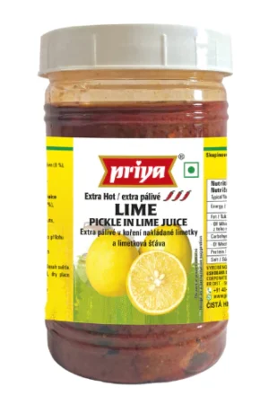 PRIYA EXTRA HOT LIME PICKLE - 300G X 6