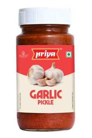 PRIYA GARLIC PICKLE - PR 300G X 6