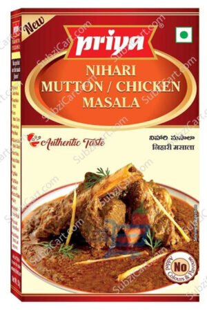 PRIYA NIHARI(MUTTON / CHICKEN) MASALA - 50G X 6