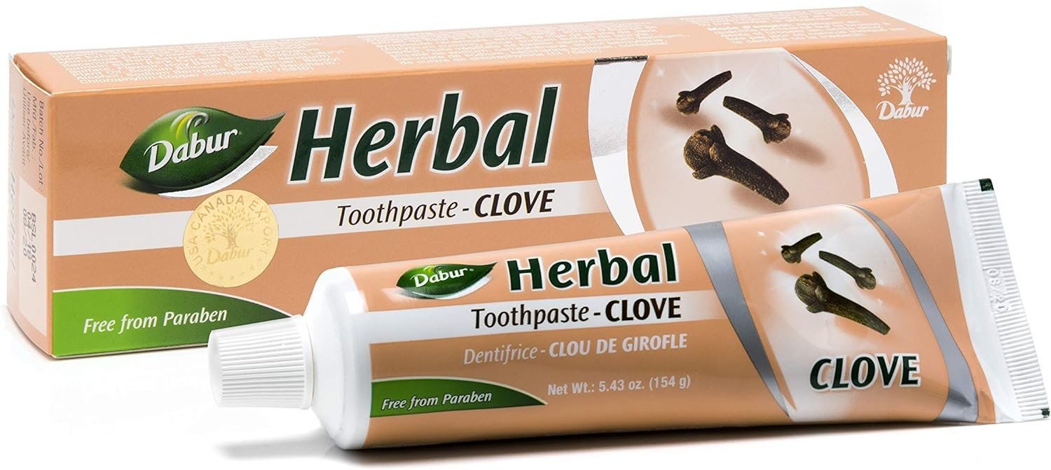 DABUR HERBAL TOOTH PASTE - CLOVE 100 ML x 6