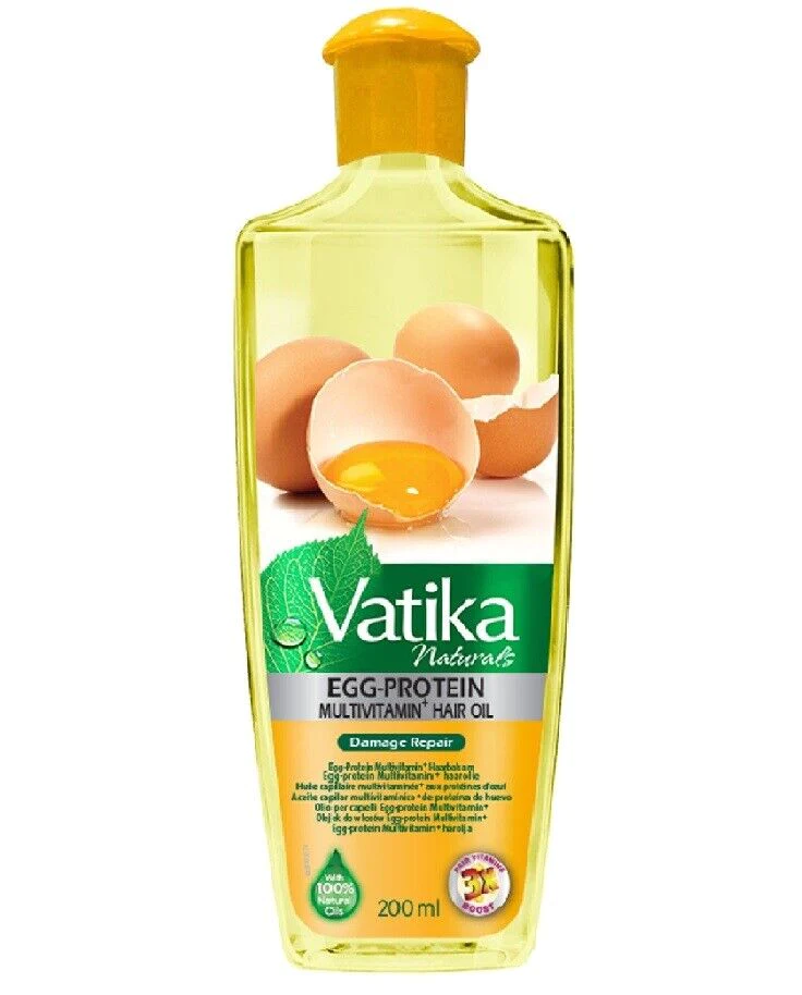 DABUR VATIKA EGGPROTEIN ENRI H OIL MV 200ML x 6