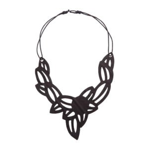 Iris Elegant Inner Tube Vegan Necklace by Paguro Upcycle