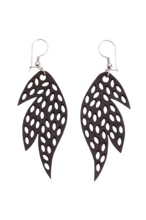 Sunburst Recycled Rubber Earrings by Paguro Upcycle