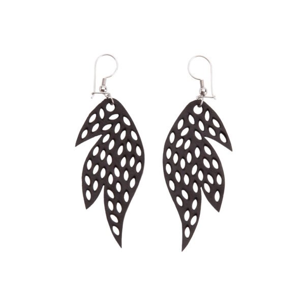 Sunburst Recycled Rubber Earrings by Paguro Upcycle