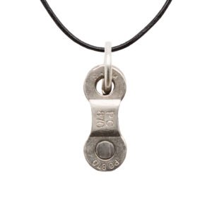 Lone Rider Recycled Bike Chain Pendant Necklace by Paguro Upcycle