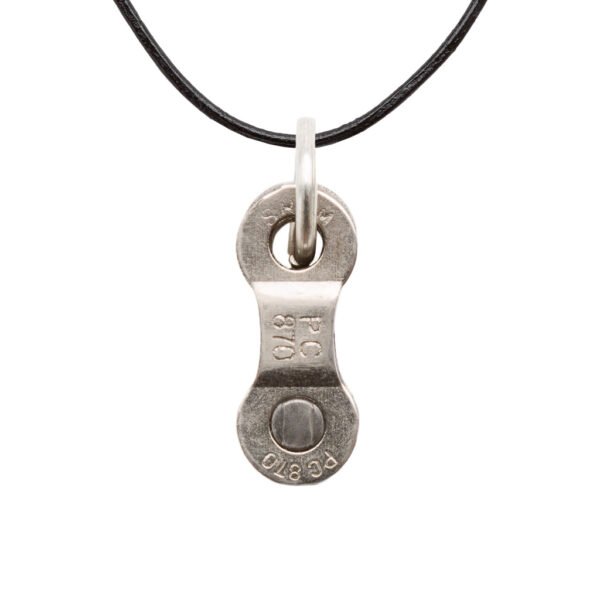 Lone Rider Recycled Bike Chain Pendant Necklace by Paguro Upcycle