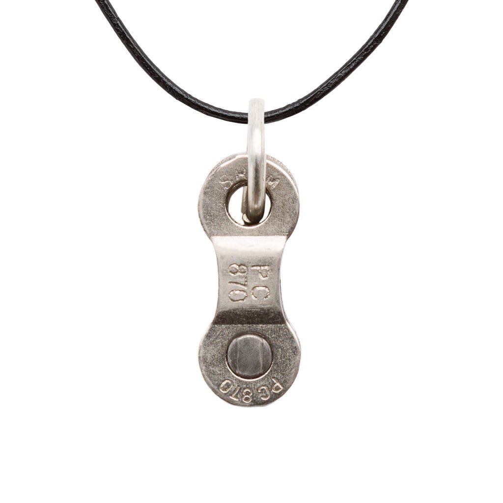 Lone Rider Recycled Bike Chain Pendant Necklace by Paguro Upcycle
