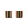 Multicolour Recycled Skateboard Square Cufflinks by Paguro Upcycle