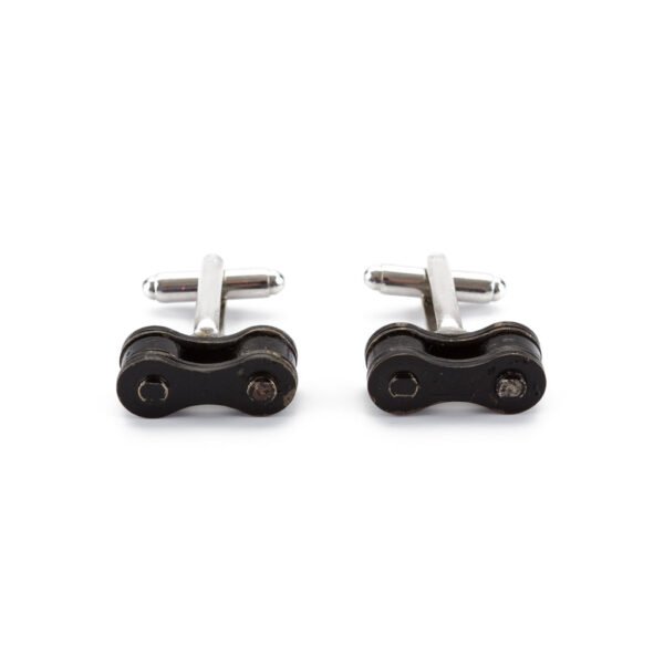 Recycled Bicycle Chain Cufflinks (3 Colours Available) by Paguro Upcycle