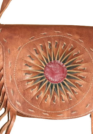Bolso Vacuno sol flecos