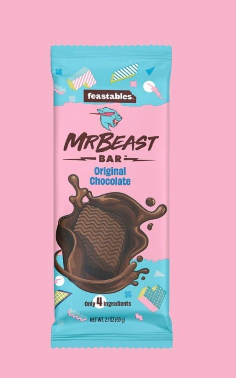 Mr BEAST CHOCOLATE ORIGINAL FEASTABLES 60grams (Pack of 10)