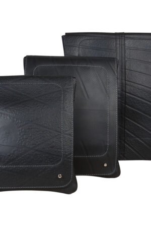 Spencer Recycled Rubber Vegan Crossbody Bag (3 Sizes Available) by Paguro Upcycle