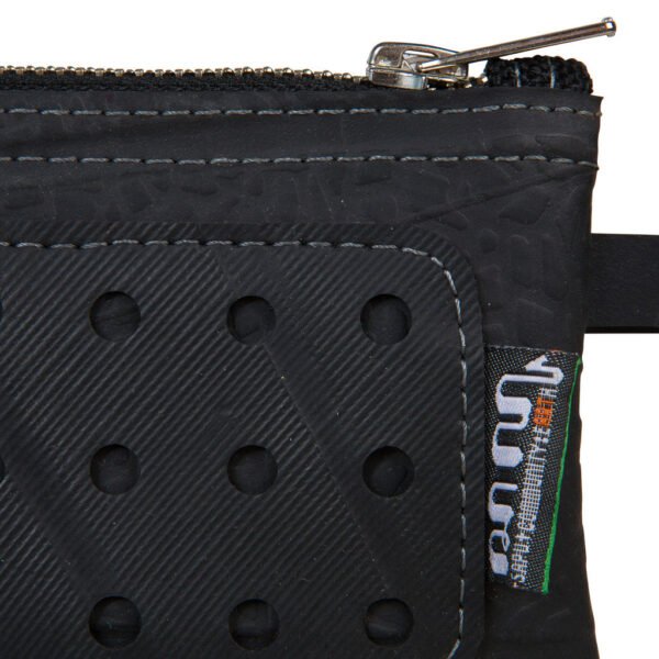 Petite Recycled Rubber Vegan Wristlet Pouch by Paguro Upcycle