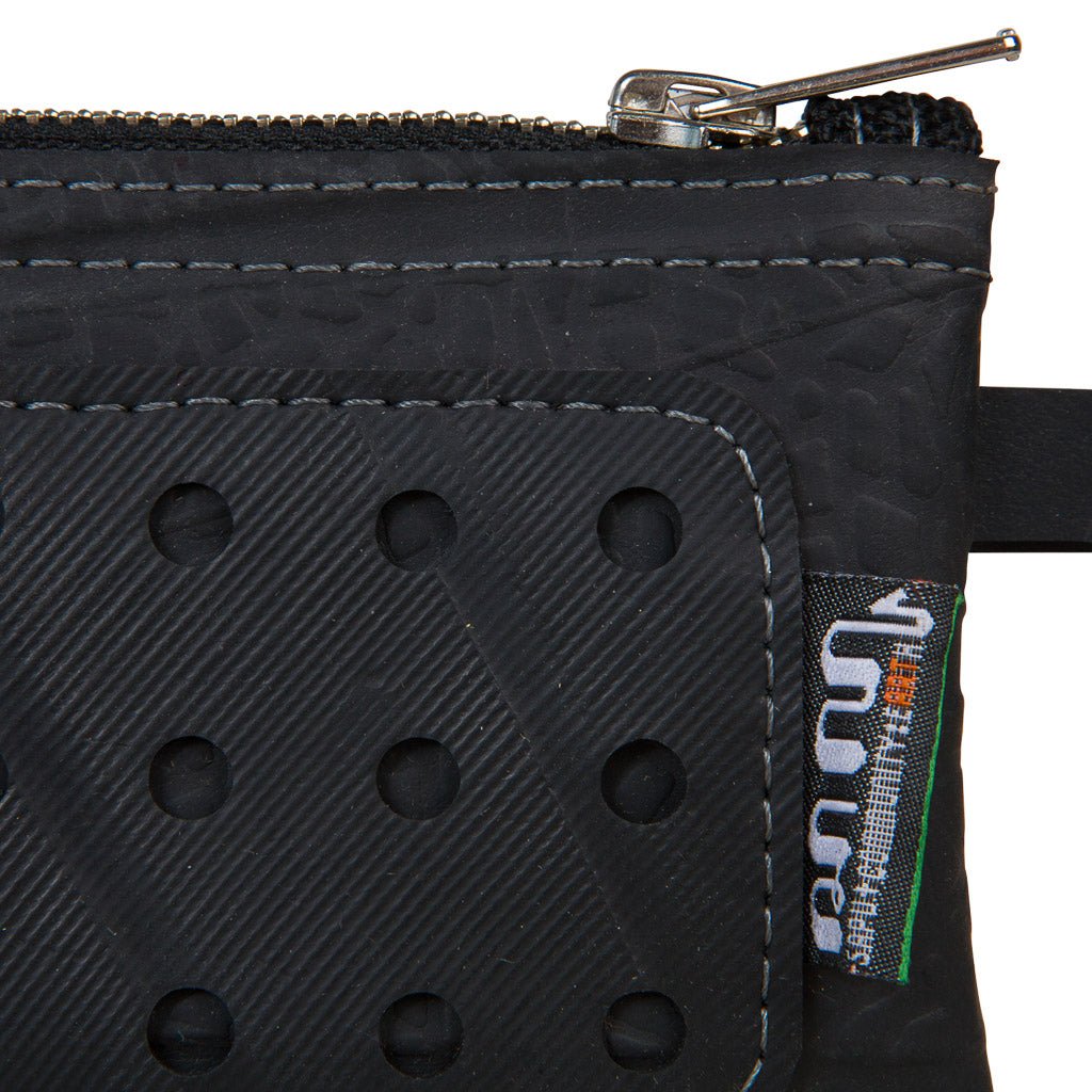 Petite Recycled Rubber Vegan Wristlet Pouch by Paguro Upcycle