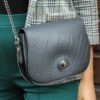Becca Classic Black Vegan Saddle Bag by Paguro Upcycle