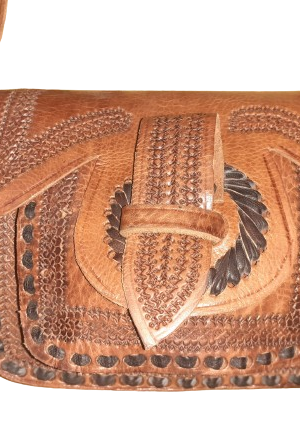 Bolso labrado vacuno tira Mediano