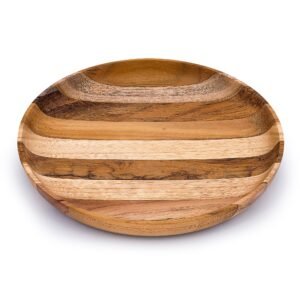 Premium Upcycled End Grain Wooden Serving Plate (2 Patterns)