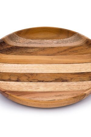Premium Upcycled End Grain Wooden Serving Plate (2 Patterns)