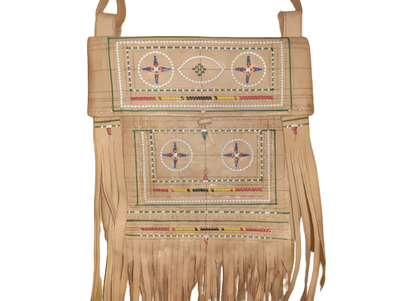 Bolso beige de Flecos