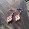 Kite Recycled Skateboard Dangle Earrings by Paguro Upcycle