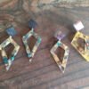 Trixie Elegant Statement Resin Earrings by Paguro Upcycle