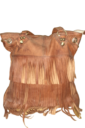Bolso con flecos de asa