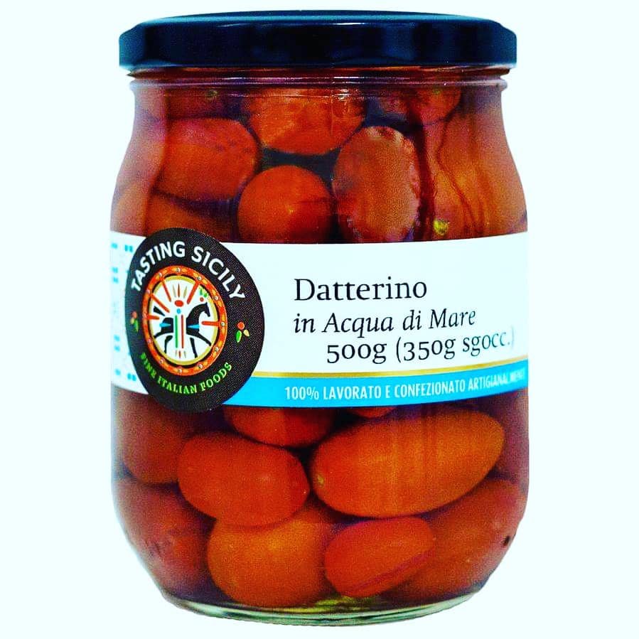 Datterino tomatoes in sea water - 500g (350g drained) x4