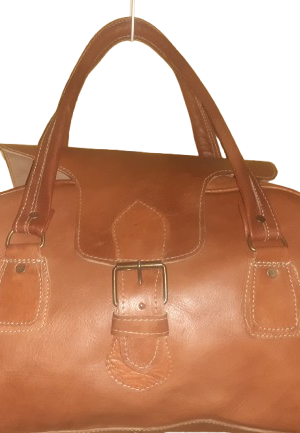 Bolso de viaje Vacuno de Fez de 2 asas Mediano