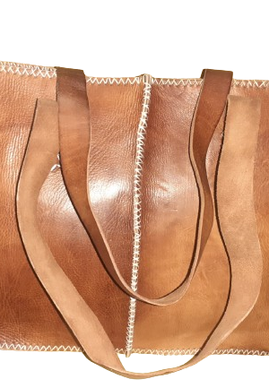 Bolso Mujer vacuno hilo Blanco L