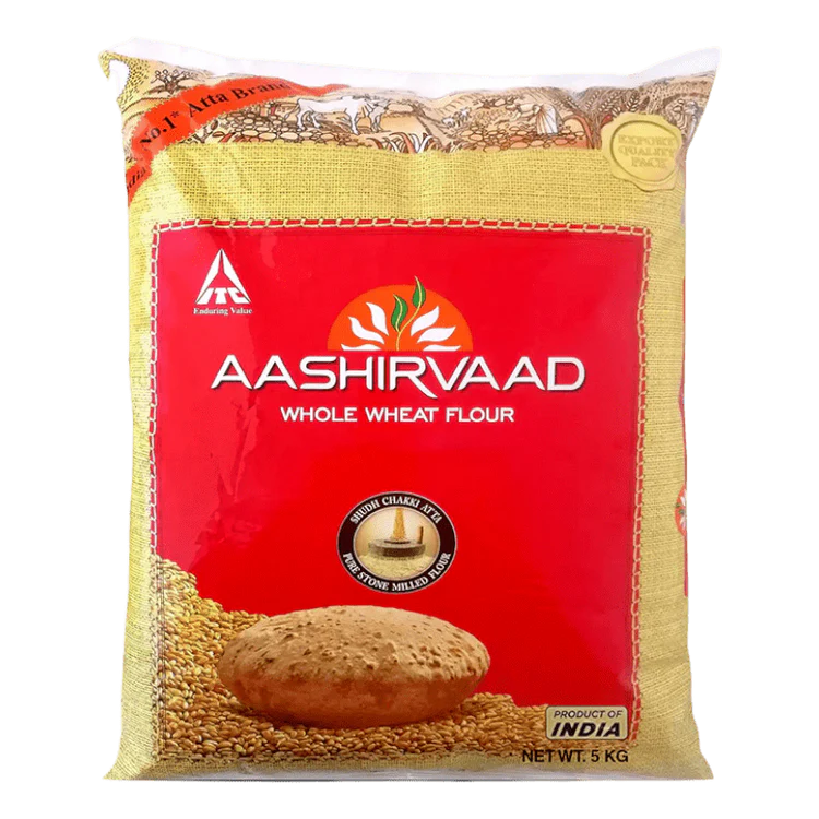 AASHIRVAAD WHOLE WHEAT FLOUR 4X5KG