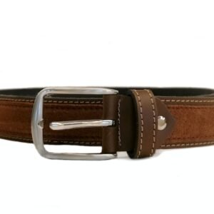 Cinturón Sport de ante, para hombre, AV 7 color Cuero. SET de 10 cinturones en diferentes tallas.