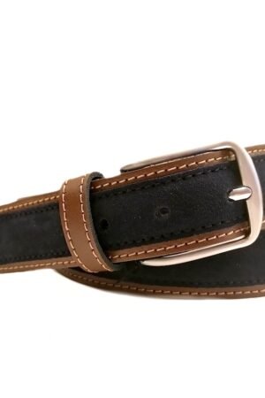 Cinturón Sport de cuero, para hombre, AV 7 color Azul marino. SET de 10 cinturones en diferentes tallas.