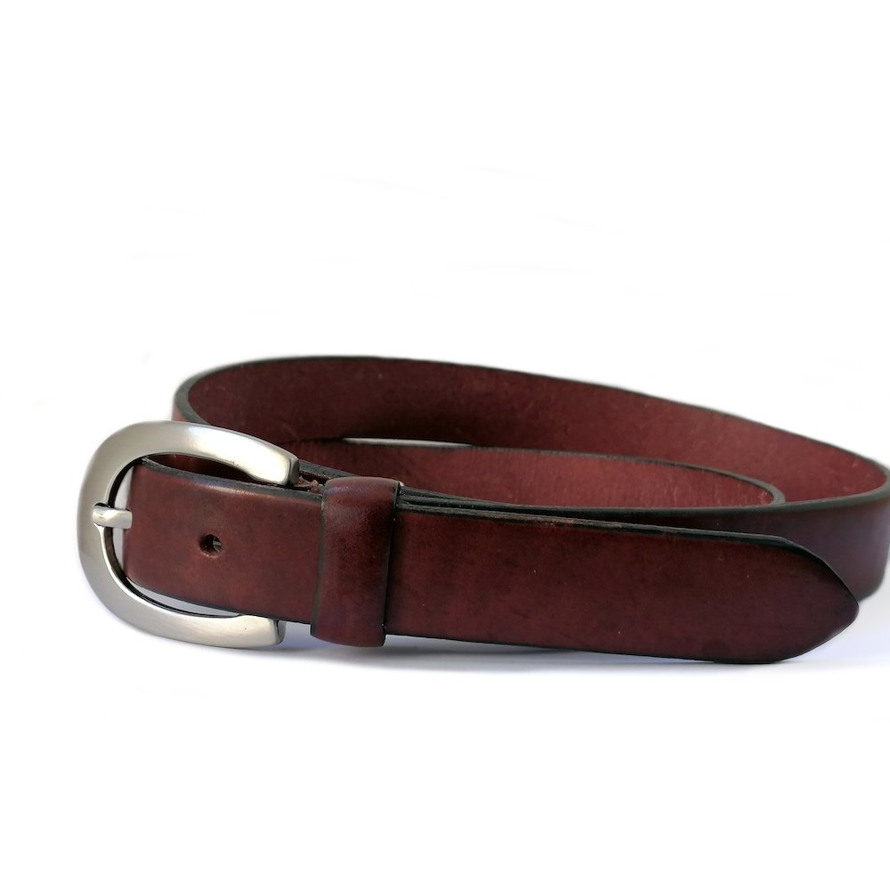 Cinturón de cuero estilo tejano, AV QH1 de 35mm para hombre, color Marrón. SET de 10 cinturones en tallas variadas. - Image 2