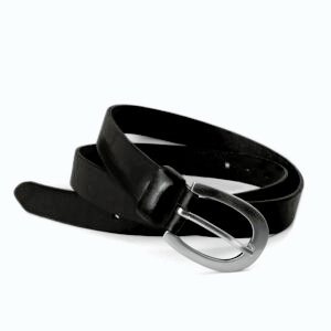 Cinturón de cuero estilo tejano, AV QH1 de 35mm para hombre, color Negro. SET de 10 cinturones en tallas variadas.