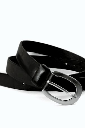 Cinturón de cuero estilo tejano, AV QH1 de 35mm para hombre, color Negro. SET de 10 cinturones en tallas variadas.