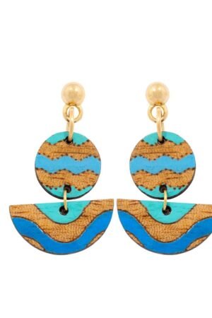 Ada & Cecek Recycled Wood Earrings