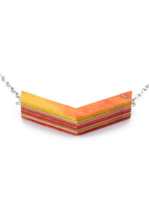 Arrow Recycled Skateboard Chain Necklace by Paguro Upcycle