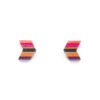 Arrow Colourful Recycled Skateboard Stud Earrings by Paguro Upcycle