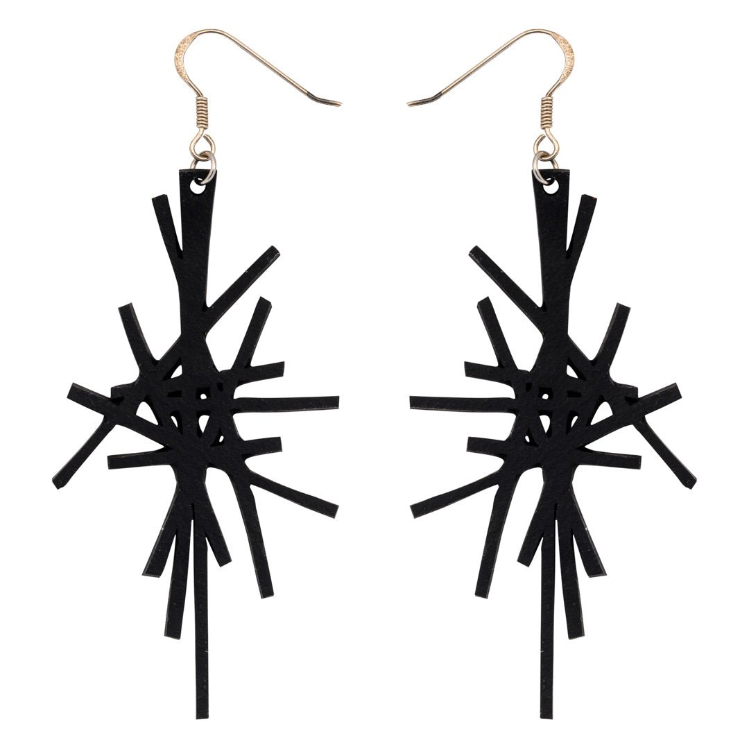 Sparkle Recycled Rubber Earrings