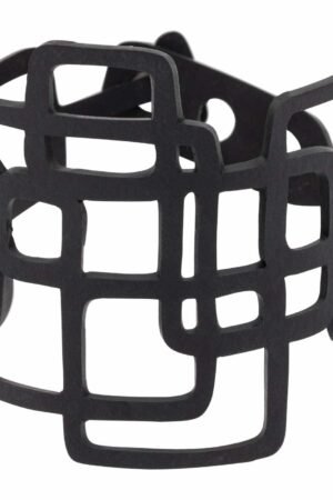 Belinda Geometric Recycled Rubber Bracelet