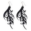 Bella Elegant Art Nouveau Inner Tube Earrings by Paguro Upcycle