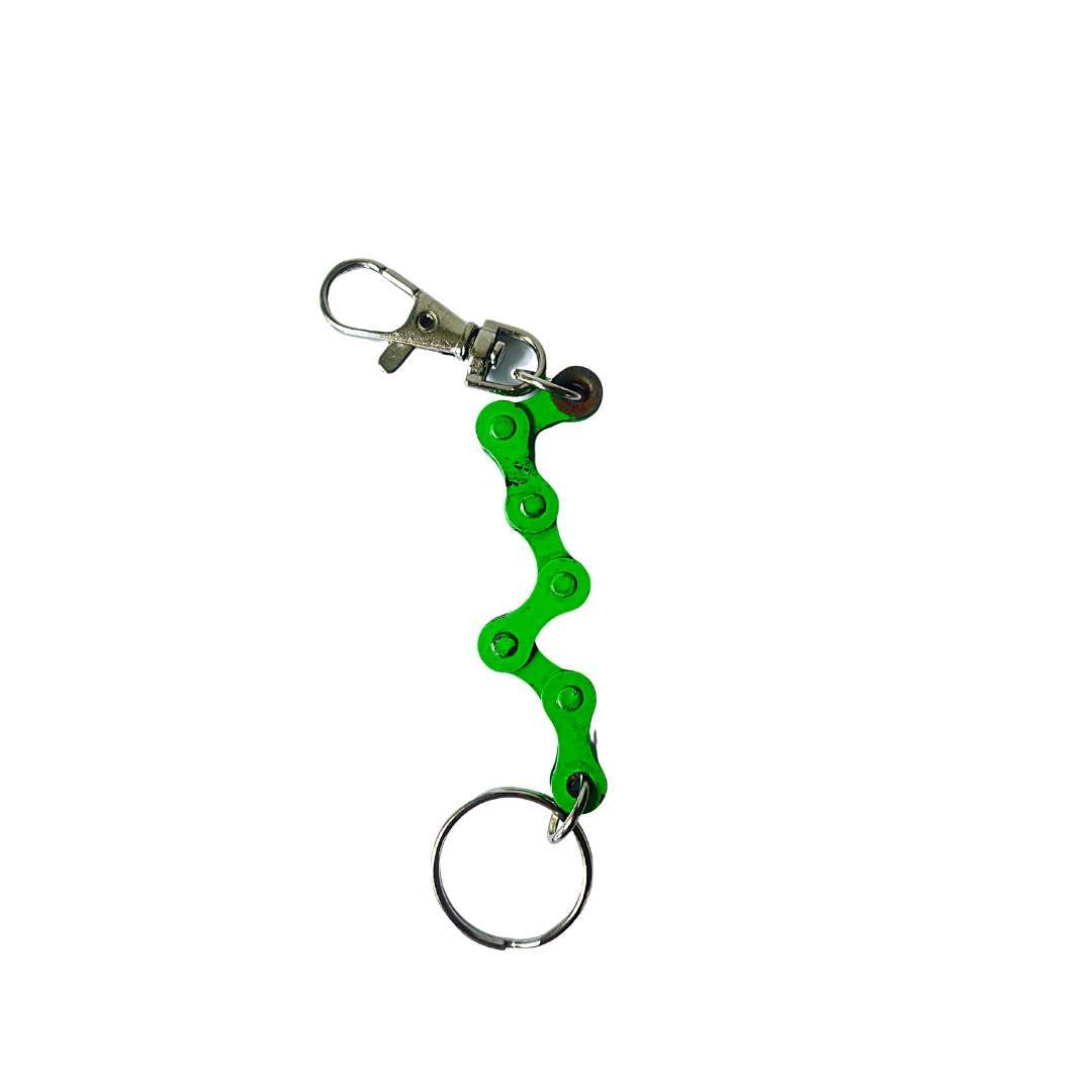 Recycled Bike Chain Vegan Keyring - Image 7