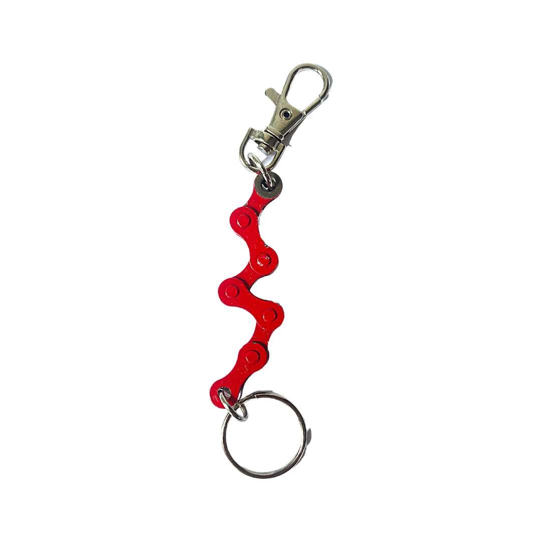Recycled Bike Chain Vegan Keyring - Image 8