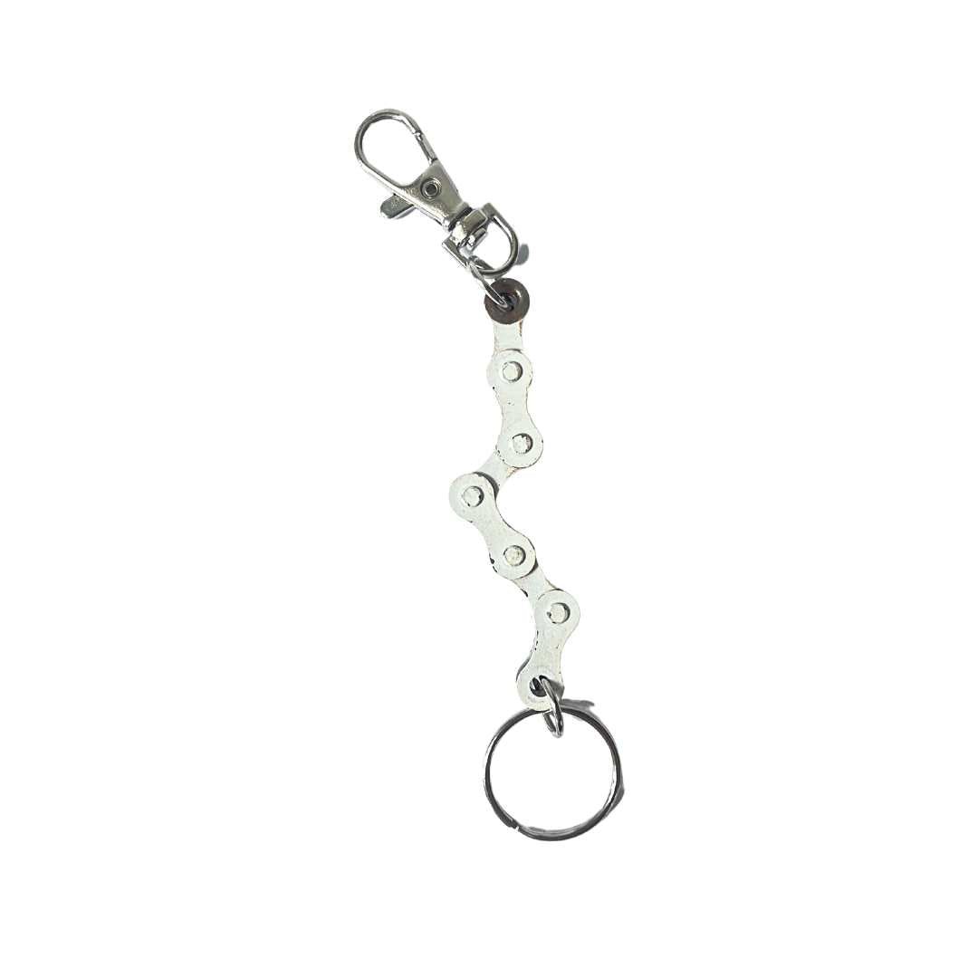 Recycled Bike Chain Vegan Keyring - Image 6