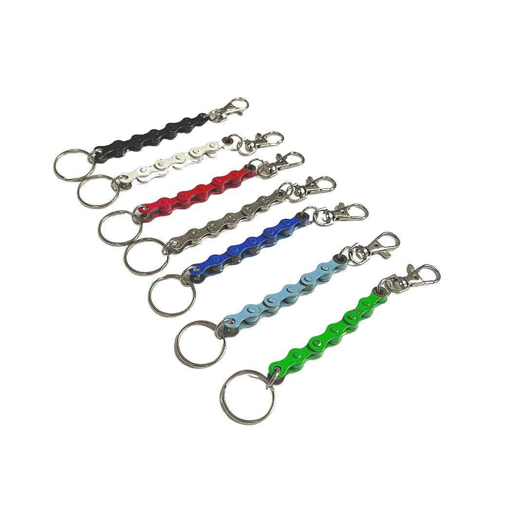 Recycled Bike Chain Vegan Keyring - Image 3