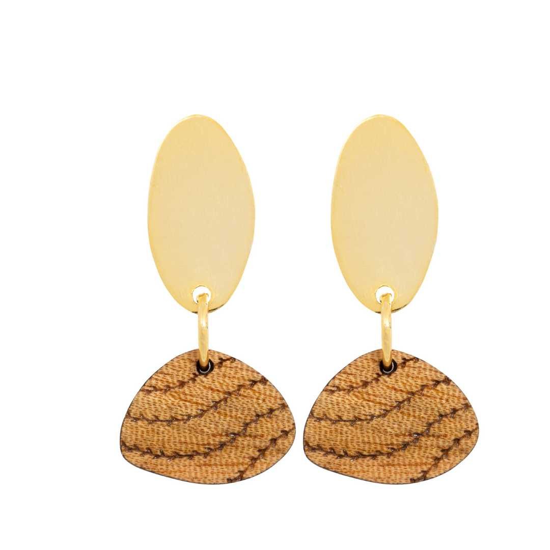 Blarak Sahirit Recycled Wood Earrings